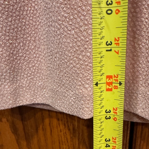 Calvin Klein Shimmery Blush Long Sleeve Dress with bell sleeves -Like New! - Picture 7 of 10